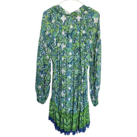 MISS JUNE Bohemian Paisley Embroidered Dress One Size Resortwear Beach Vacation - Picture 2 of 9